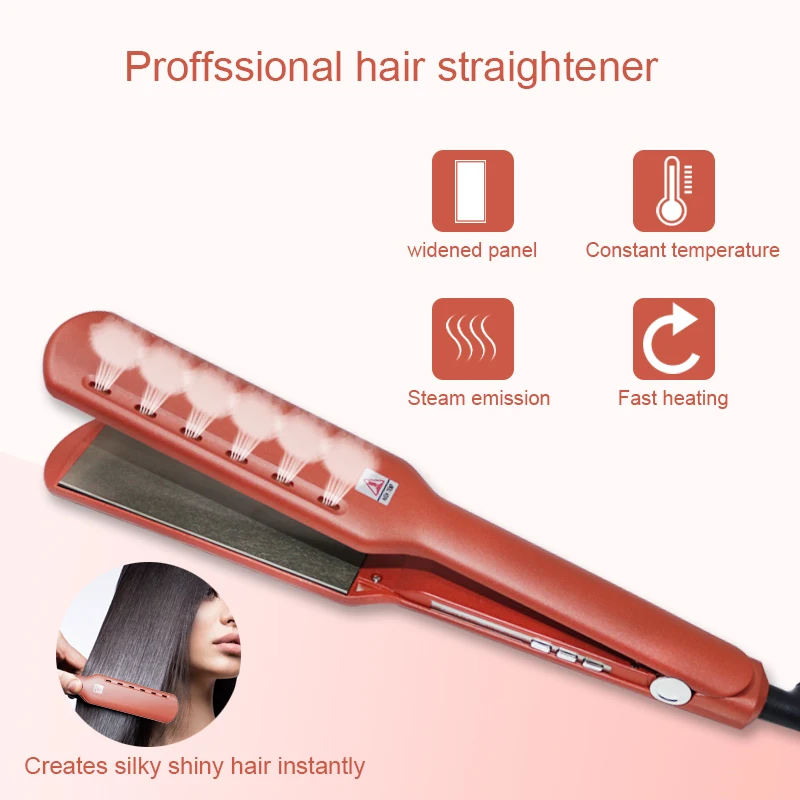 Профессиональный титановый выпрямитель для волос Оранжевый плоский утюг