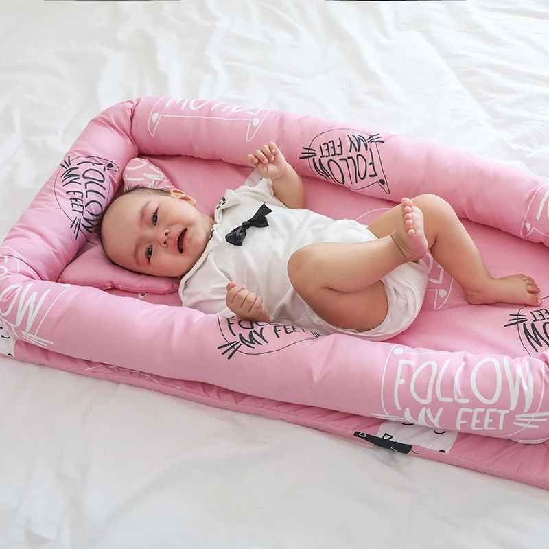 Хлопковая детская кровать с москитной сеткой портативная бионическая съемная