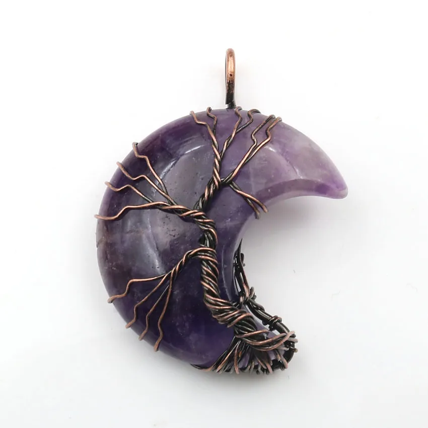 Уникальная Античная Медная Проволока FYJS оборачивающаяся полумесяц фотоподвеска