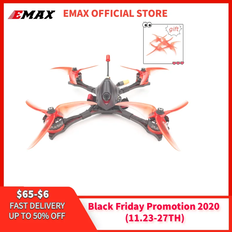 Официальный комплект Emax Hawk Pro BNF для дрона КВ/кв контроллер Magnum с мотором камера