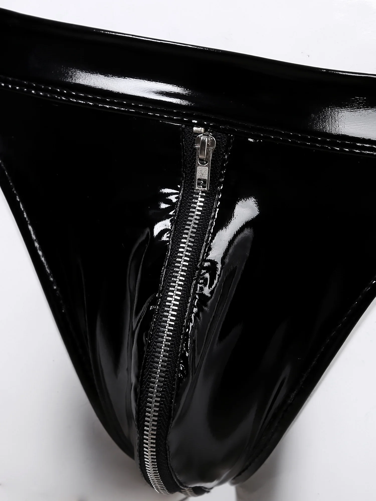 

Mens Sexy Costumes Male Police Detective Cosplay Lingerie Suit Leather Bikini Briefs Underwear with Necktie Collar and Bracelets