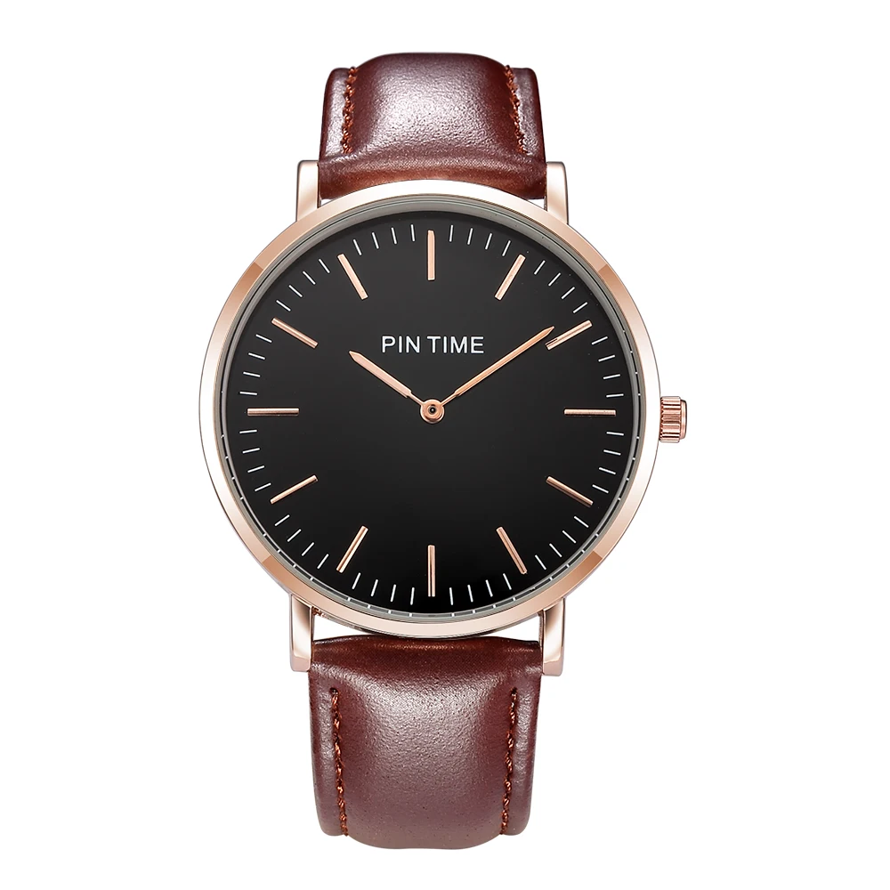 

Fashion Men's Watches Luxury Simple Ultra-thin Design leather strap quartz wristwatches male clock Relogio Masculino reloj