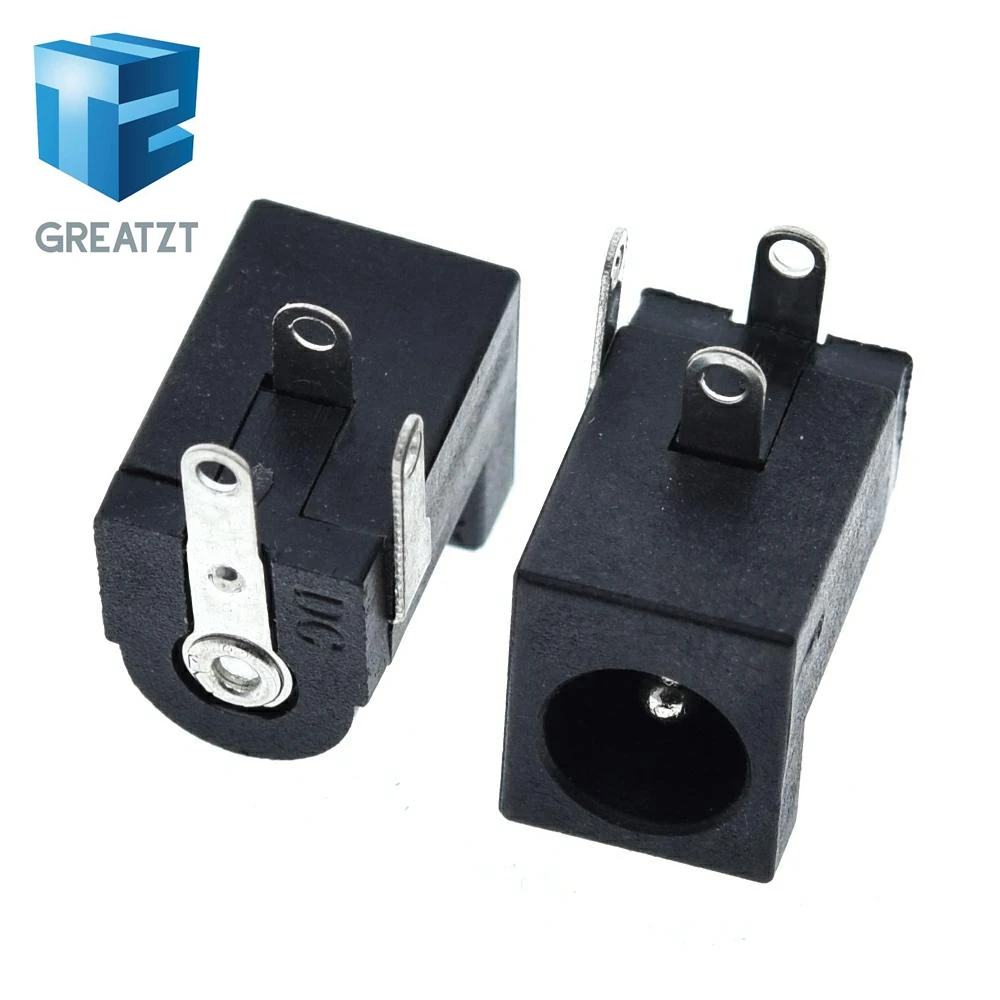 GREATZT 10 шт. DC 005 черные заглушки Мощность с разъемом типа Jack DC005 5 5*2 1 мм 2 гнездо