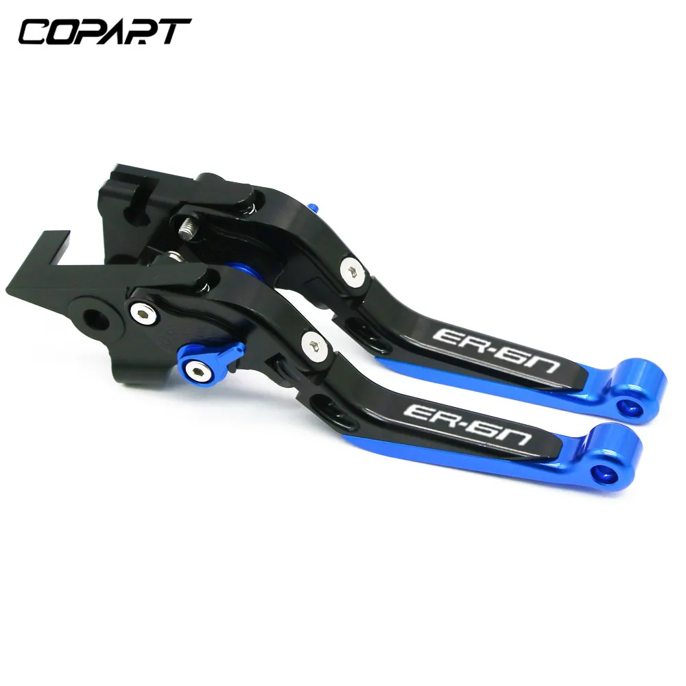 BKBUBKBU Для Kawasaki ER6N ER-6N 2009 2010 2011 2012 2013- ER 6N Аксессуары для мотоциклов регулируемые складные сцепные рычаги - Цвет: BKBUBKBU