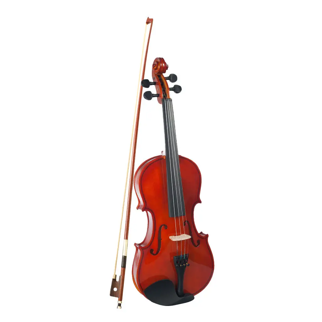 

Kids 1/4 Violin Fiddle Natural Solid Wood with Case Kits String Instrument
