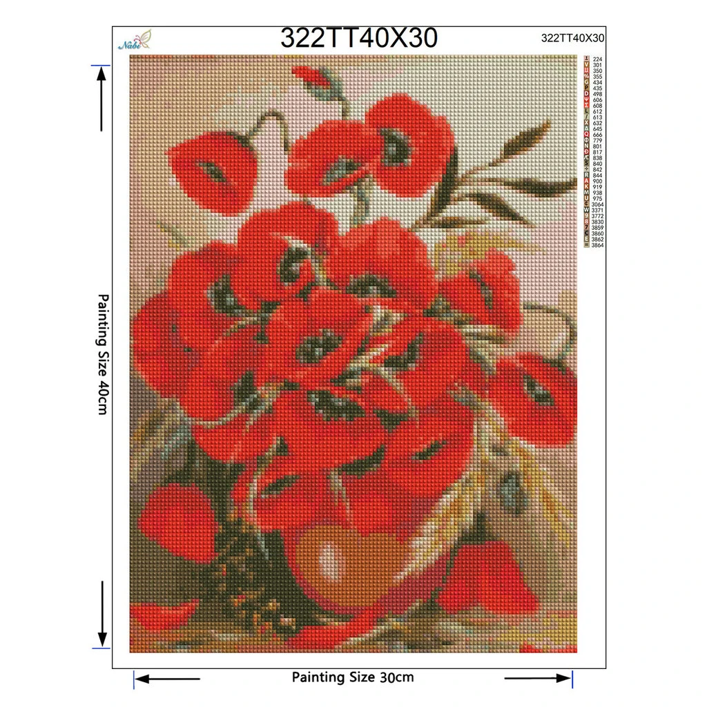 Diy Алмазная вышивка цветы мака картина 5d стразы алмазная наборы для вышивки