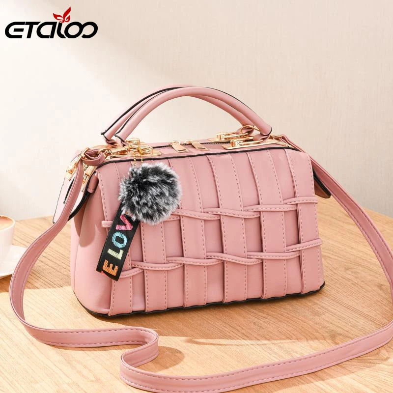 Женская сумка новинка зимы 2019 тканая трендовая женская сумка-мессенджер | Багаж и