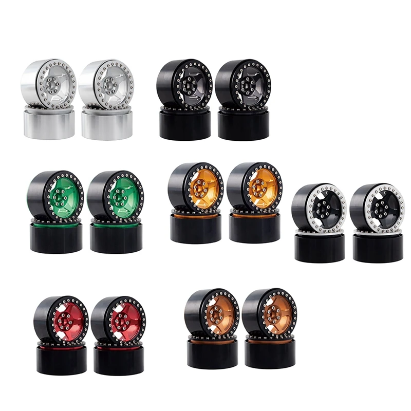 

Metal 2.2 Beadlock Wheels Rim Hub 5 Spokes for 1/10 1/8 RC Crawler Traxxas TRX4 TRX6 Axial SCX10 Wraith YK4082 YK4102
