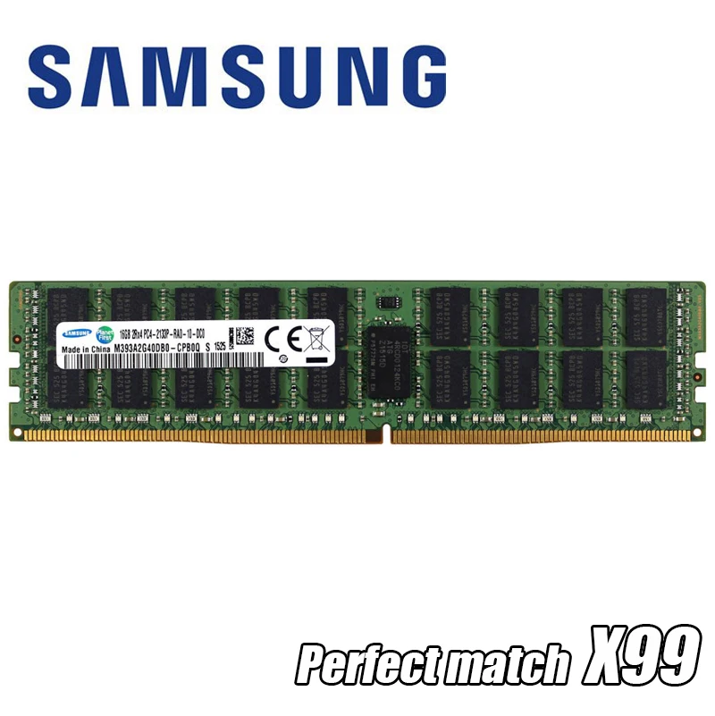 Оригинальный samsung DDR4 8 ГБ 16 4 32 г Серверная память 2400 2133 2666 МГц ECC REG PC4 2133P 2400T в