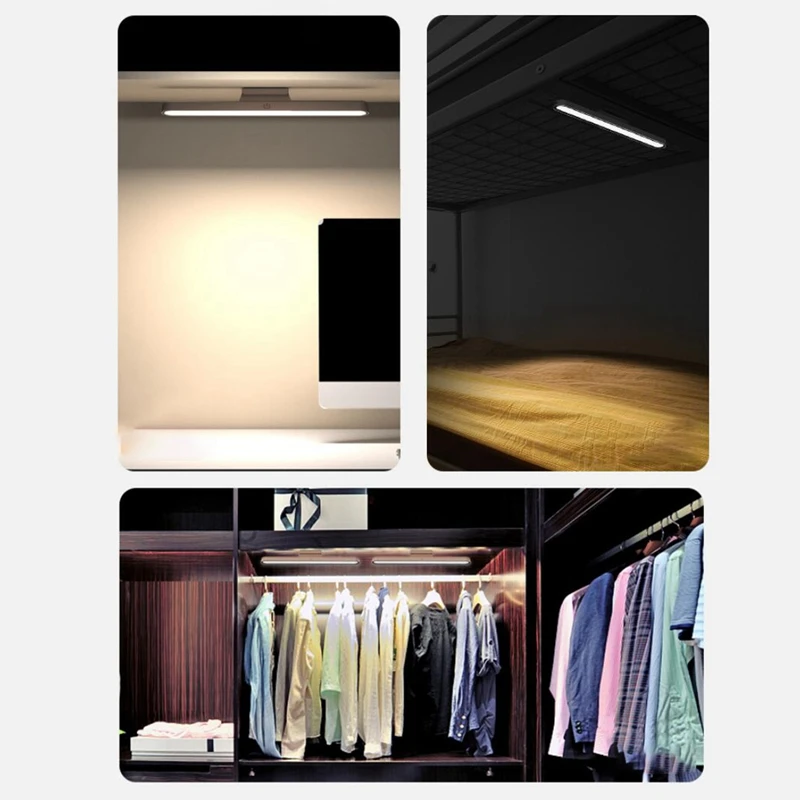 

LED Eye Protection Lamp College Dormitory Bedroom Long Cabinet Lamp USB Rechargeable Table Lamp
