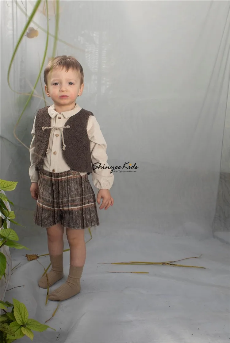 Вельветовые брюки для мальчиков и девочек с принтом