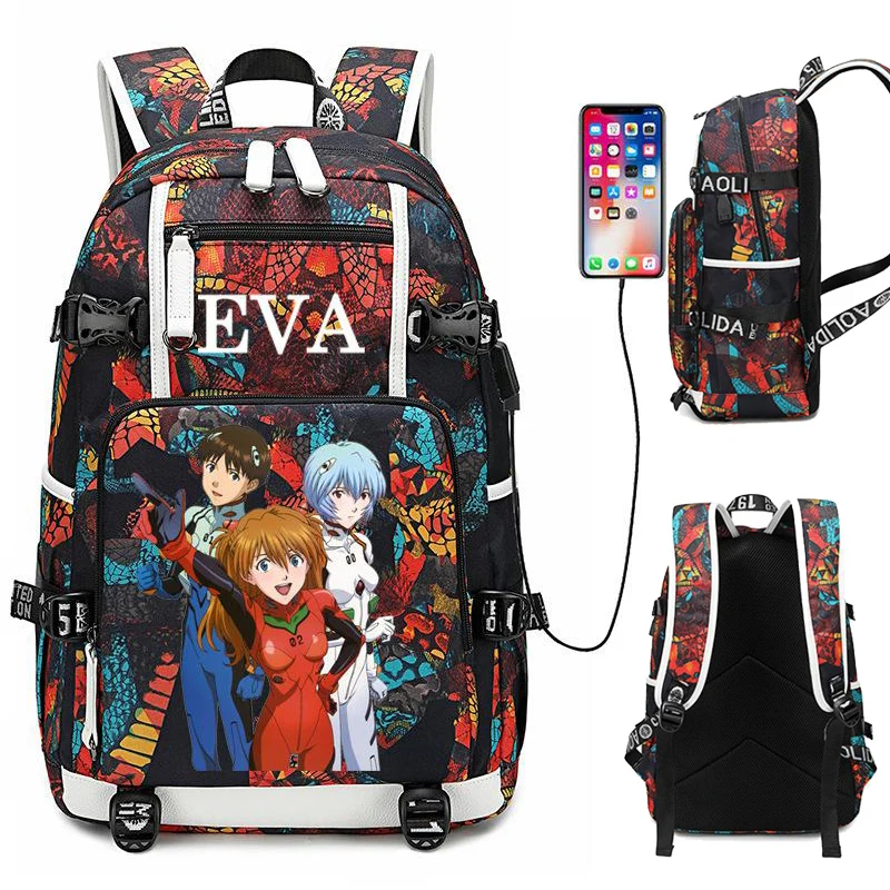 

Аниме Neon Genesis «Евангелион» Eva сумка для матери большой емкости функциональные подгузники для ухода за ребенком женские модные школьные сумк...