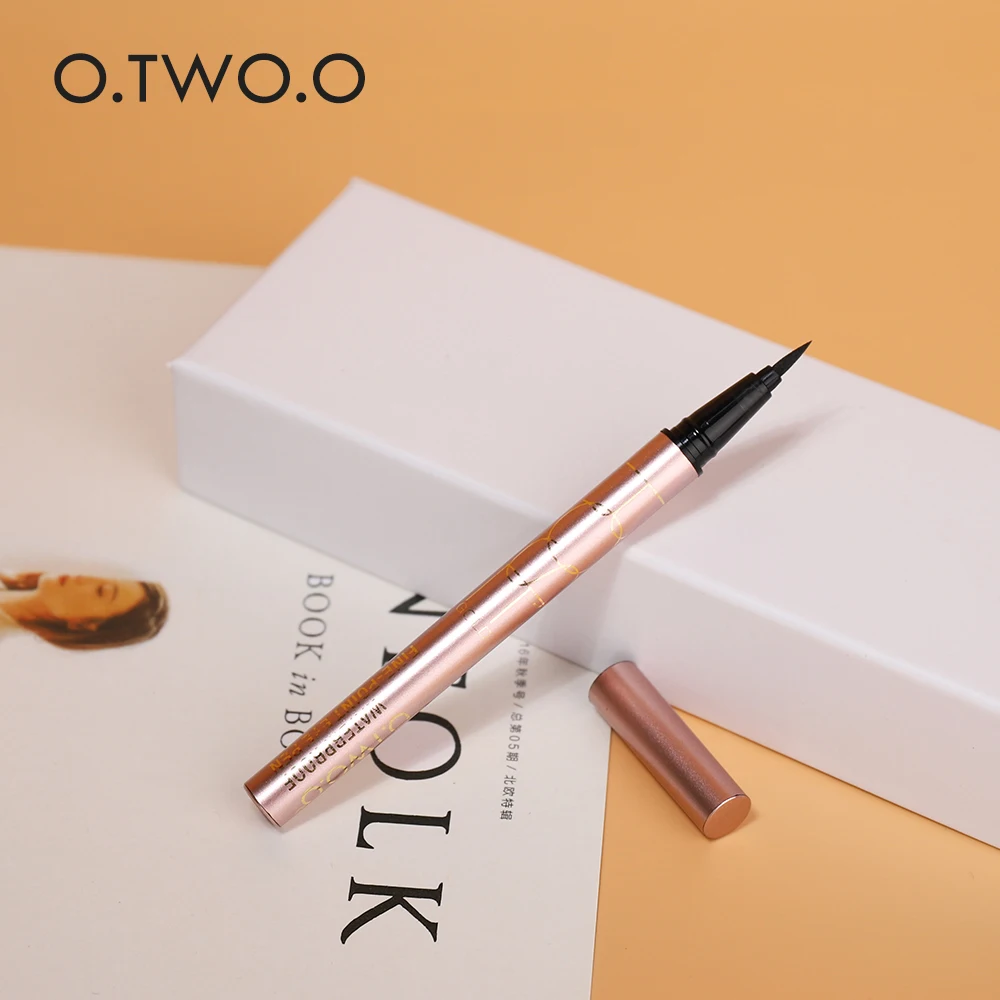O.TWO.O профессиональная водостойкая жидкая подводка для глаз beauty Cat style черная Стойкая подводка для глаз Карандаш Макияж Косметика Инструменты