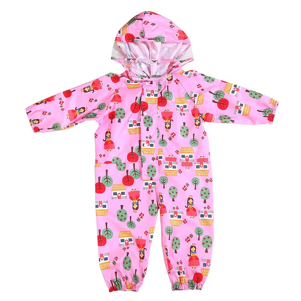 

Cartoon Raincoat Kids Children Jumpsuit Rainwear Boy Girl Waterproof Poncho Raincoat for Girls and Boys