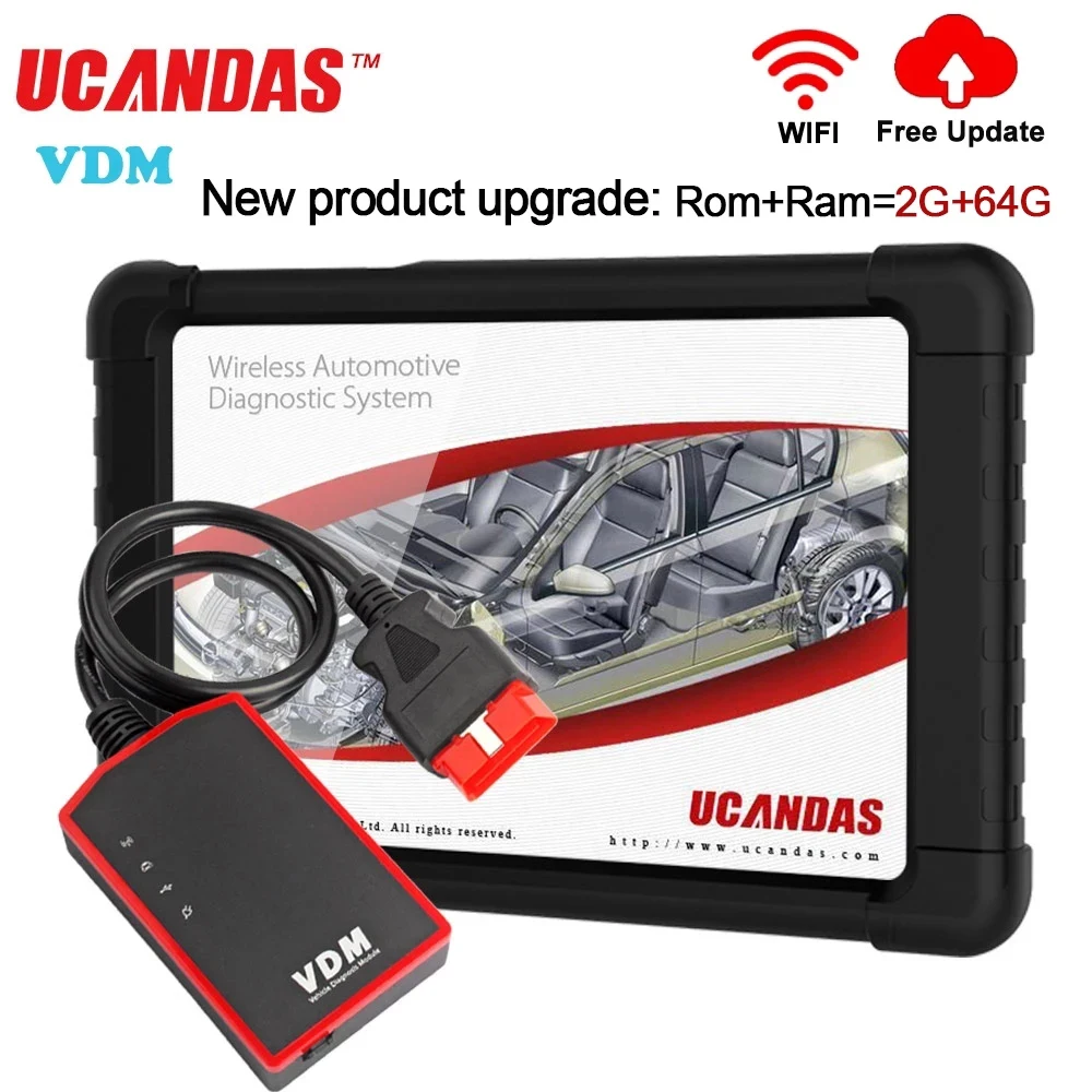 UCANDAS VDM OBD2 Профессиональный автомобильный диагностический инструмент полная