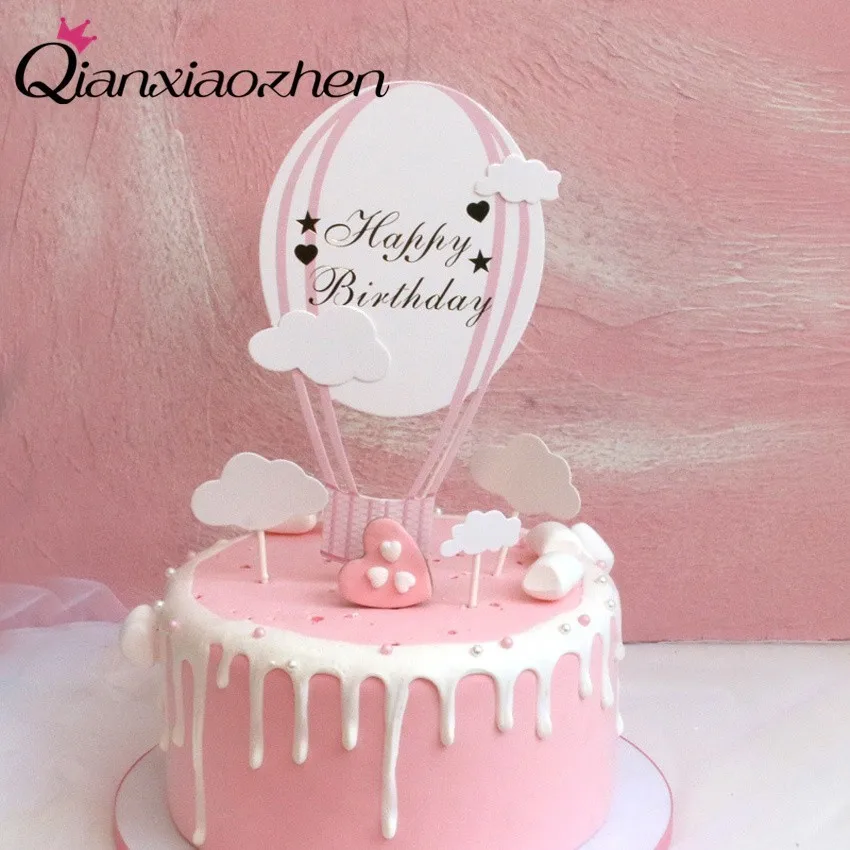 Qianxiaozhen воздушный шар топпер для торта С Днем Рождения украшение вечеринки