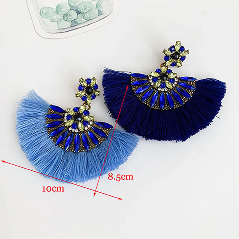 Женские серьги-кисточки ZHINI Boho с готическим сектором висячие серьги в стиле Панк