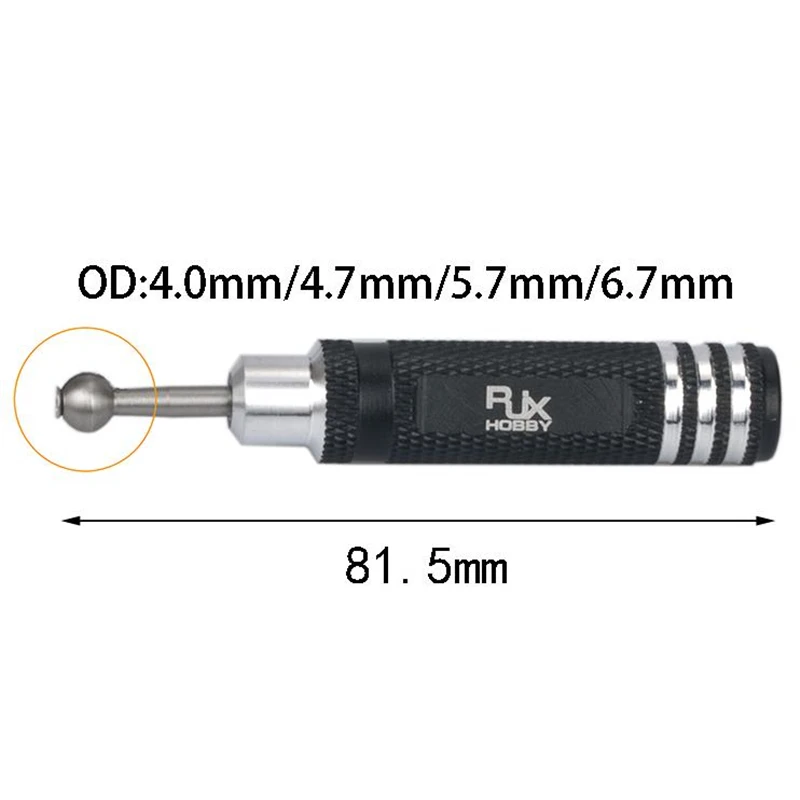 

RJX HSS 4/4.7/5.7/6.7mm Ball Tip Screwdriver Hole Expander Model Tool for RC Models Car Boat Airplane