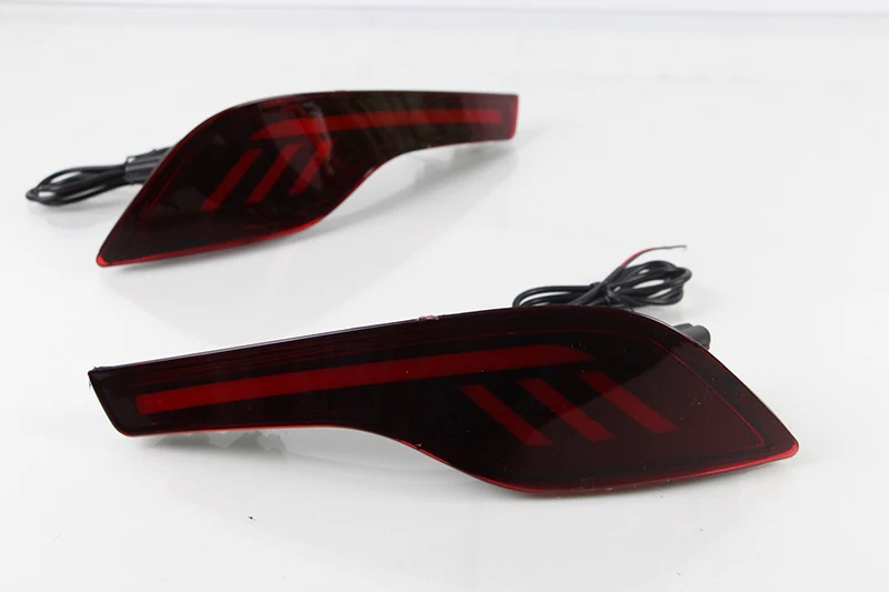 Автомобильный мигающий 1 пара красных линз светодиодный задний бампер