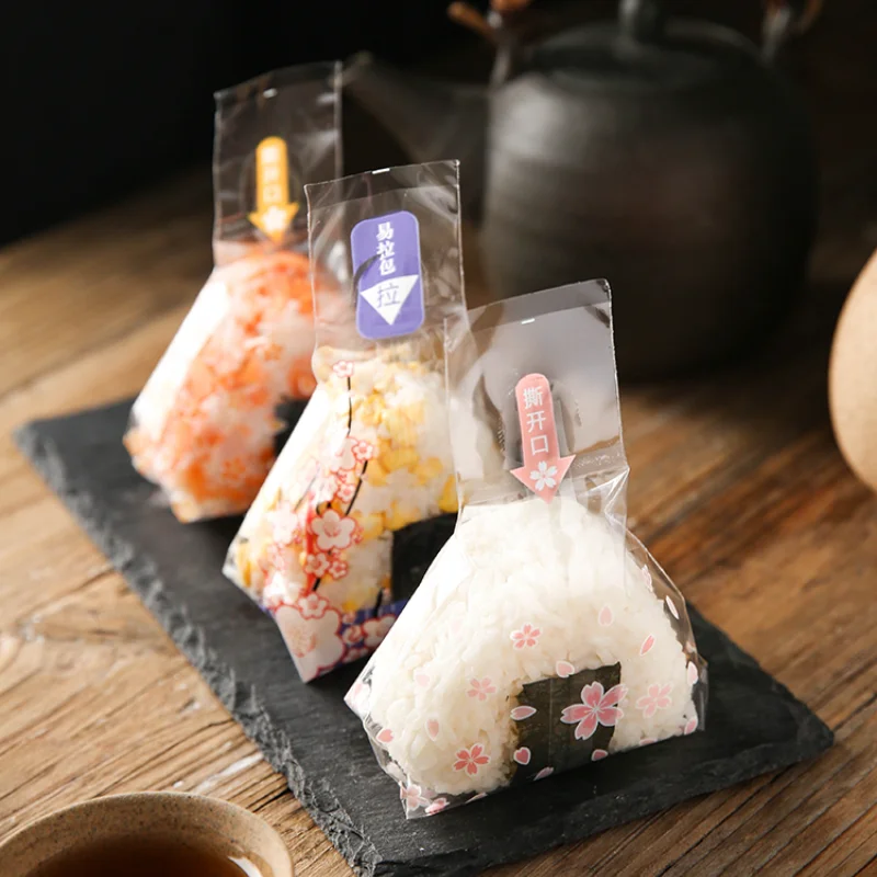 

20pcs Japanese Style Triangle Rice Ball Packing Bag Seaweed Gift Bag Sushi Mold Japanese Cuisine Making Tools Bento Accessories