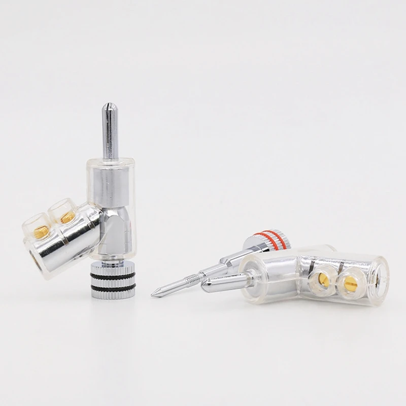 BA1403 HIFI Hi-End Rhodium Plated Lockable Speaker Cable Banana Plug Connector Wire 8Pcs | Электроника