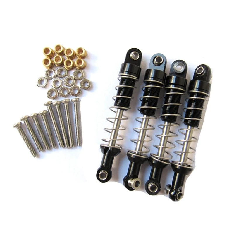 

8 Pcs Shock Absorber Damper for WPL C14 C24 MN D90 D91 D99S RC Car Accessories,4 Pcs Silver & 4 Pcs Black