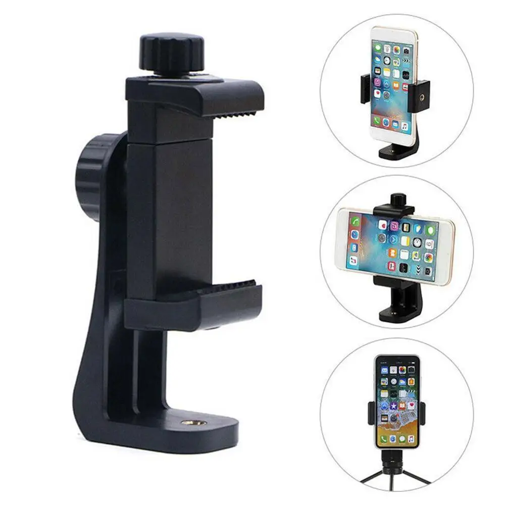 

Universal Phone Tripod Mount Adapter Rotatable Camera Holder Cell Tripod Clamp Bracket Vertical Adjustable Stand Phone P9X9