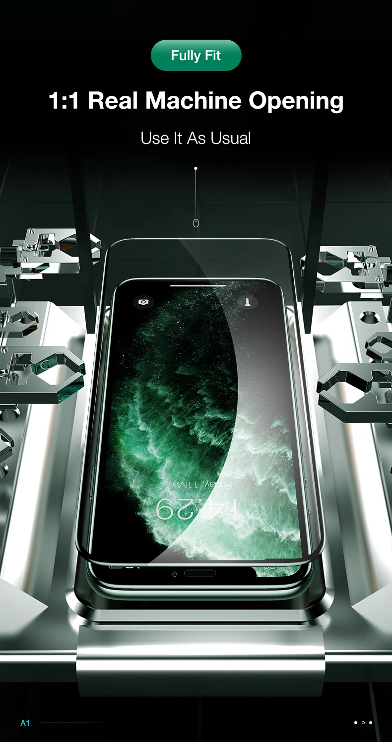 HOCO полное покрытие закаленное стекло для iPhone X Xs на iPhone 11 Pro Max защита экрана 3D Защитное стекло для iPhone XR Xs Max 10