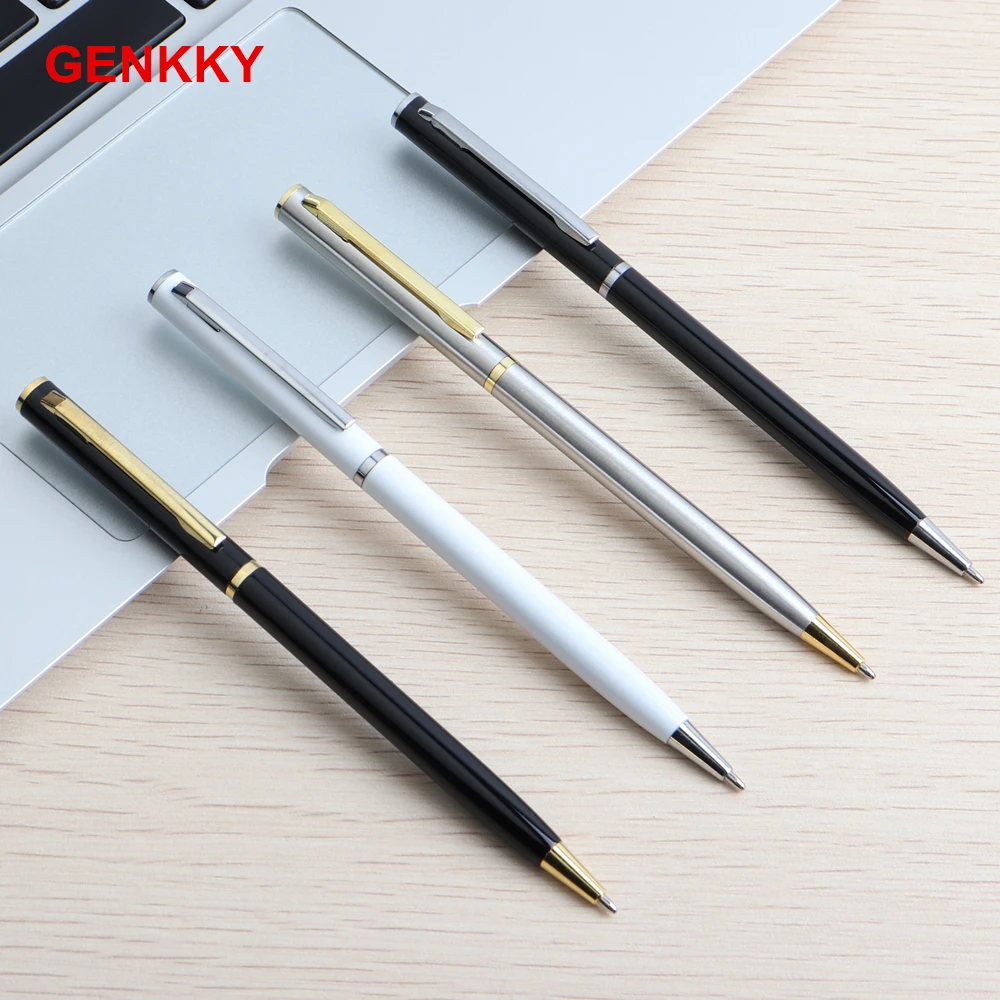 5 шт./компл. GENKKY шариковая ручка с сердечником из металла вращающийся Шариковая