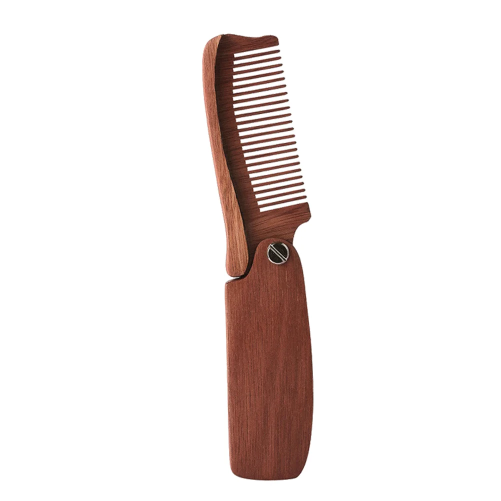 

Folding Beard Comb Wooden Portable Beard Comb Wooden Folding Comb For Men