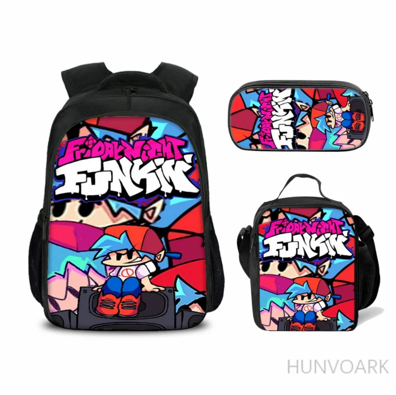 3 шт./компл. 3D игра в пятницу Funkin школьный рюкзак для детей мальчиков