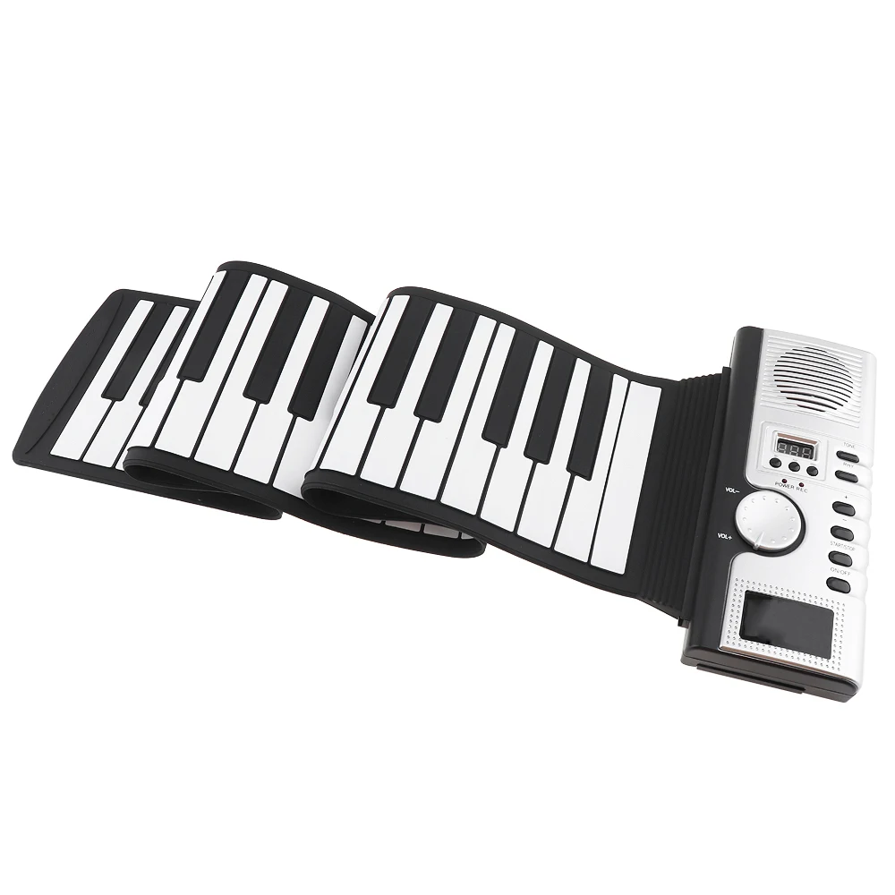 USB 61/88 Keys Roll Up Flexible Piano Silicone Portable Foldable Soft Keyboard Electronic Instrument |