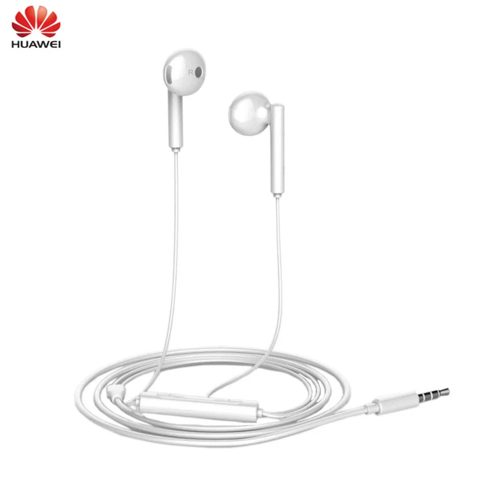 Оригинальные металлические наушники Huawei AM115 с микрофоном и регулировкой