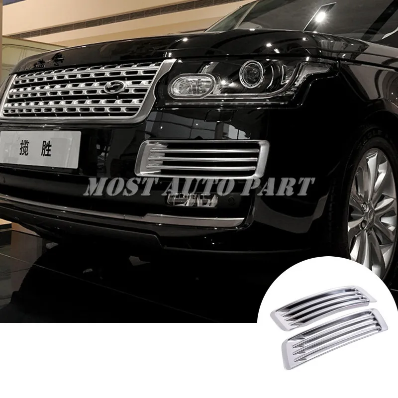 ABS Front Bumper Grille Air Vent Cover For Land Rover Range Rover L405 2013-2017  Black Silver/Black Car accesories interior
