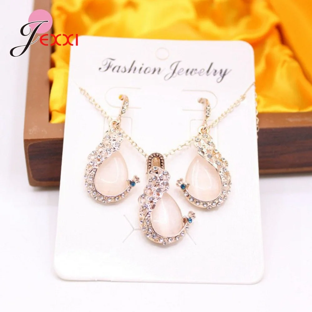 

Big Discount Genuine 925 Sterling Silver Jewelry Set Including Charm Necklace + Earrings Luxury Fashion Jewelry Gift For Women