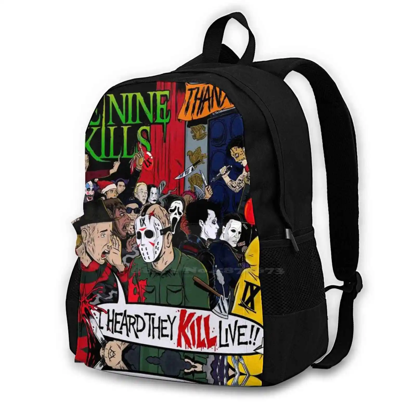 

Kill Fashion Bags Travel Laptop Backpack Metal Core Heavy Metal Metal Simfoni Hardcore Melodic Post Hardcore Ska Metal Motion