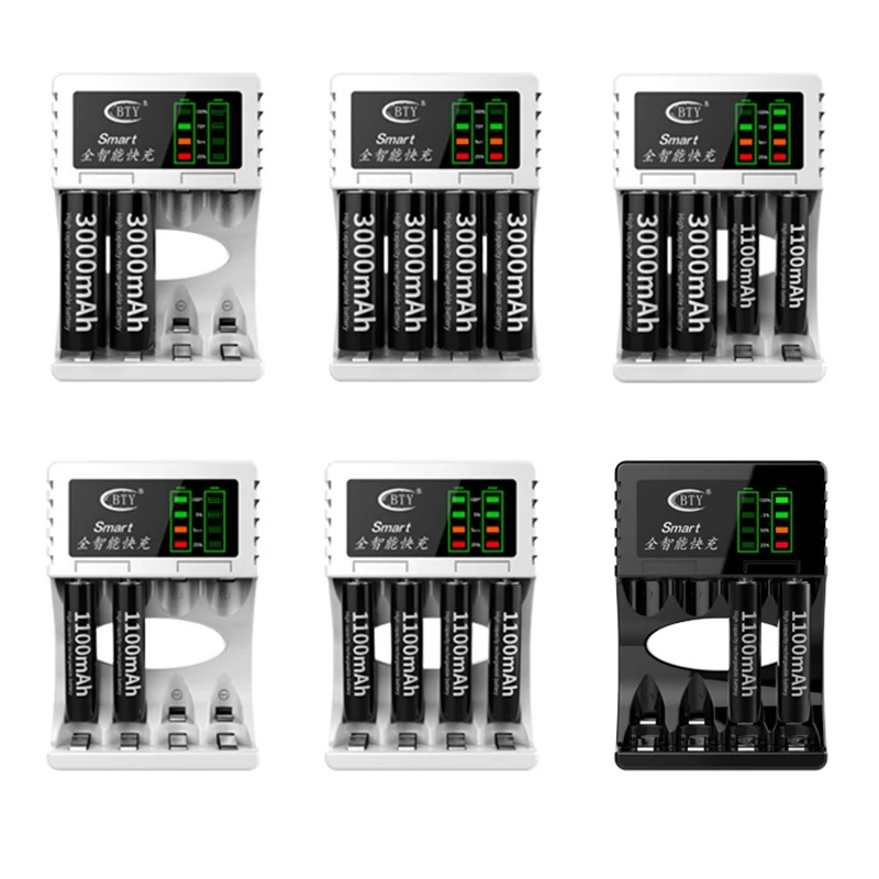 

Practical New Intelligent Fast Charger For AA AAA Ni-MH Ni-Cd Rechargeable Battery With LED Indicator Chargers