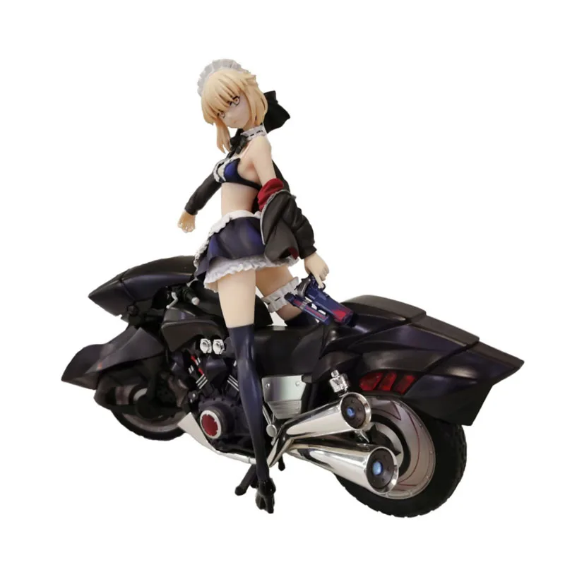 

Fate Night moto motorbike vehicle Black Saber Action Figure Model Figurines Toy Statue