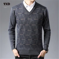 2020new fashion brand sweater for mens pullovers v neck slim fit jumpers knit thick warm autumn korean style casual clothing men