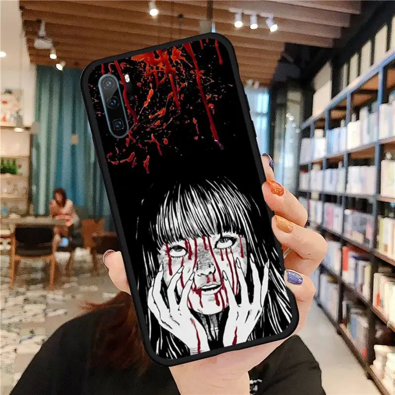 

Junji Ito Tees Horror Phone Case For Huawei honor Mate P 9 10 20 30 40 Pro 10i 7 8 a x Lite nova 5t