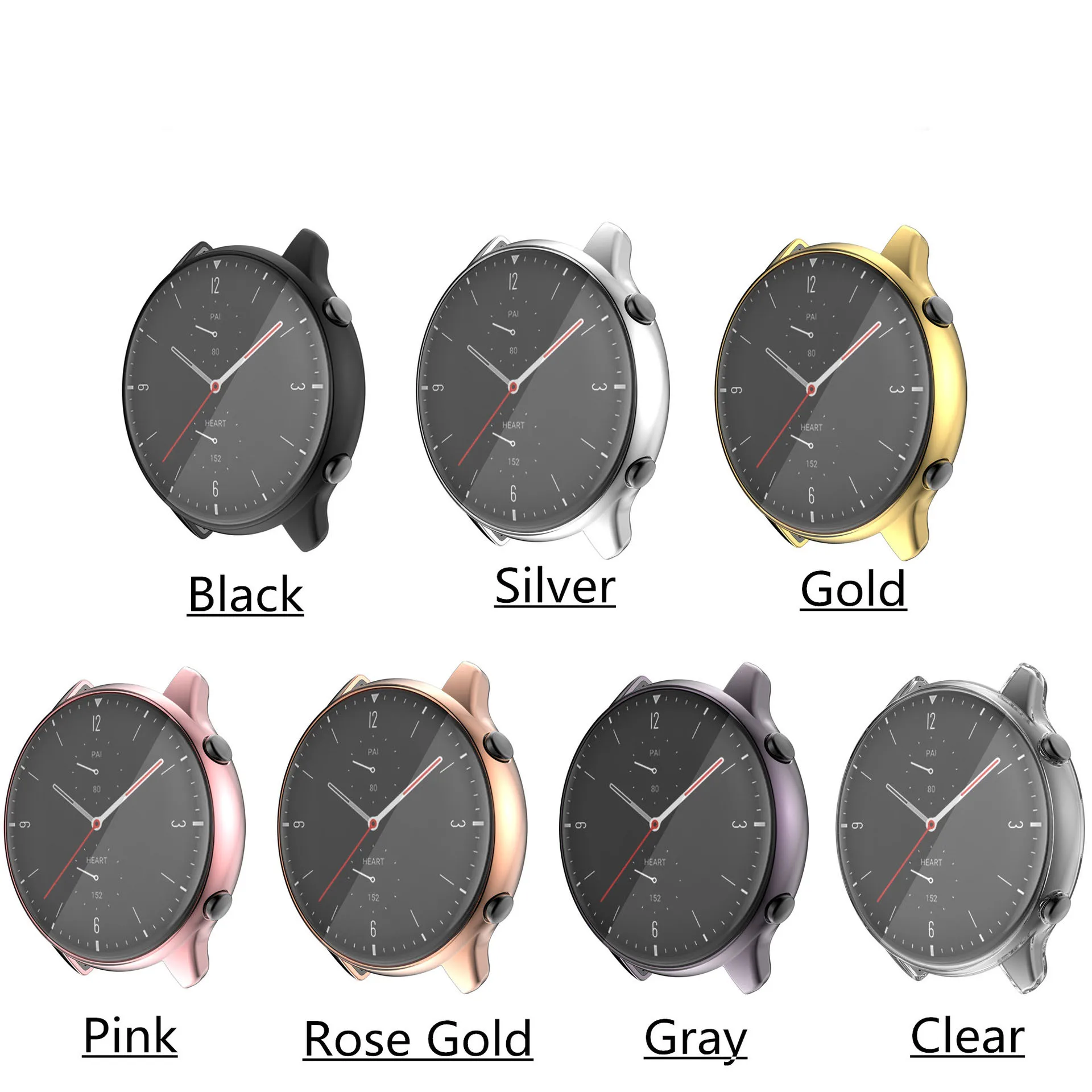 

Мягкий защитный чехол из ТПУ на весь экран, стеклянная рамка для смарт-часов Amazfit GTR 2/2e GTR2/e GTR2e, защитный бампер