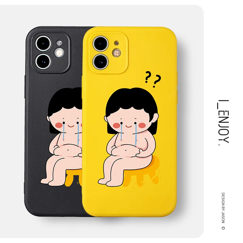Мягкий силиконовый чехол для телефона с забавным аниме ударопрочный iPhone 13 12 11 Pro