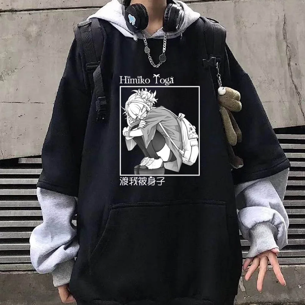 

Himiko Toga Hoodie Sweatshirt Men Women Loog Sleeve Autumn Winter Pullover Hooded My Hero Academia