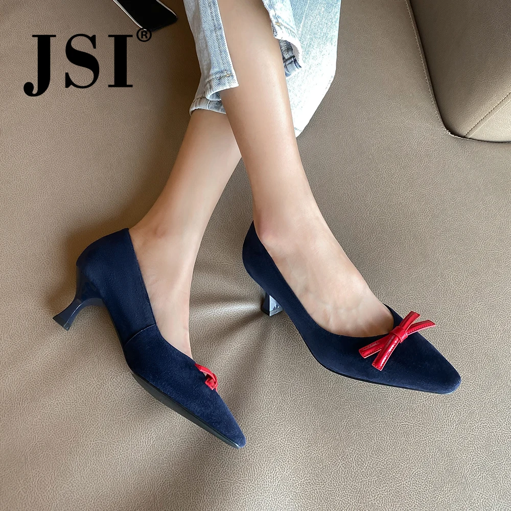 JSI/повседневные женские туфли-лодочки Элегантные однотонные Туфли-слипоны с