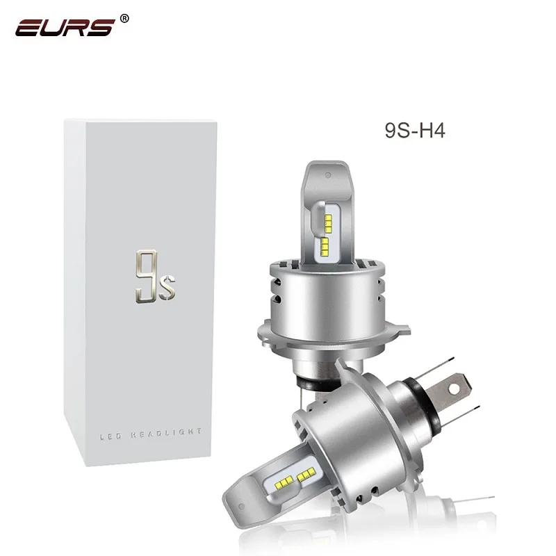 Автомобильные светодиодные фары EURS H4 H7 ZES Chip H11 9005 H1 9006 12000LM 9S автомобильные