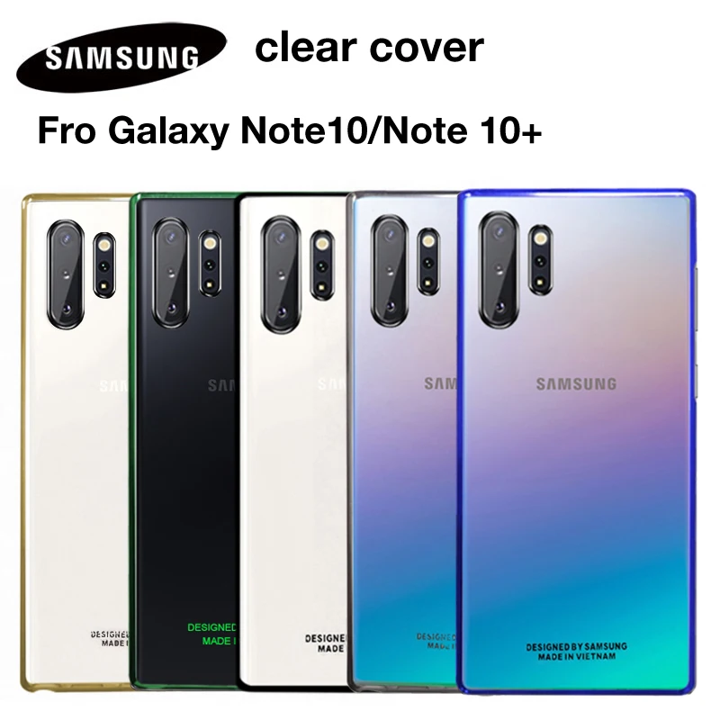 Оригинальный противоударный чехол для SAMSUNG Galaxy Note 10 Note10 + NoteX X Note10Plus прозрачный