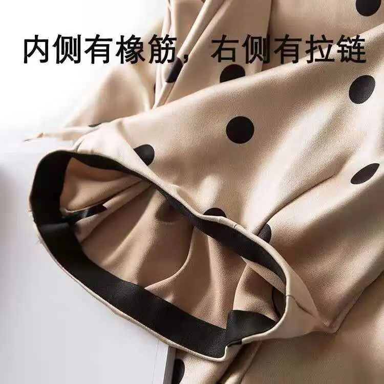 

2021 Elegant High Waist Summer A-Line Ladies Long Polka Dot Skirt Chic Women Vintage Satin Skirt Women Faldas Jupe Femme Saia