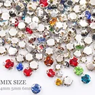 100 шт., блестящие кристаллы для одежды, разные размеры