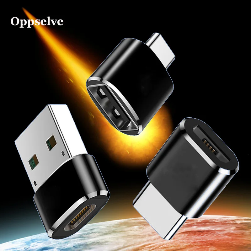 Адаптер OTG Type C конвертер USB в для Macbook Samsung S9 S8 Oneplus 2 3 Micro зарядное устройство