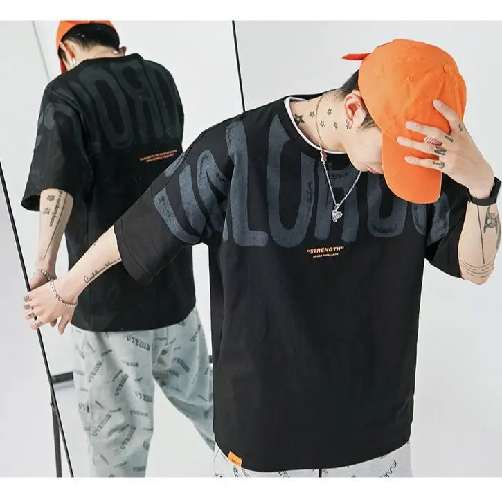 

2020 Real Game Of Throne Summer Hip-hop Punk Goth T Shirt For Men Casual Vintage Letters Anime Graphic T-shirts To Send Friends